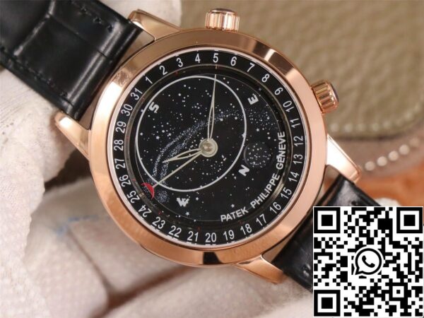 5 5 a85c9152 4511 468b b297 f7ec56609679 Patek Philippe Grand Complications 6102 1:1 Best Edition TW Factory Musta tähtikuvioinen soittotaulu