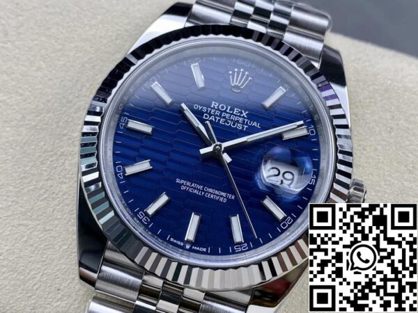 5 61 3e1a11da c36f 4f73 aee8 4d8a30f5fe05 Rolex Datejust 41 menta M126334-0032 1:1 Best Edition Clean Factory Blue Dial 1:1 Best Edition Tiszta gyári kék számlap