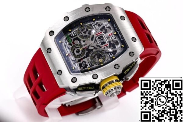 5 61 e17f057b 26de 4e2e ab02 c5a2e4689780 Richard Mille RM11-03RG 1:1 Meilleure édition KV Boîtier en titane d'usine