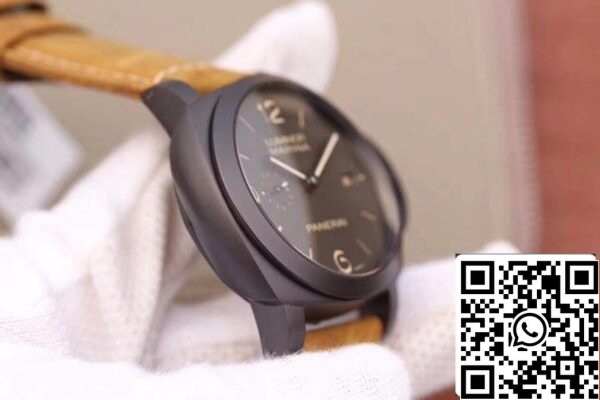 5 623 5 بانيراي بانيراي لومينور PAM386 PAM386 VS مصنع 1:1 أفضل إصدار سويسري ETA P9000 بميناء وعقارب رمادية فائقة الصقل