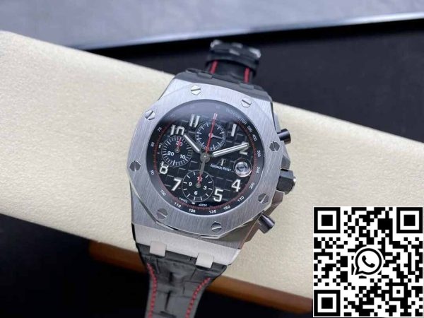 5 62 fe64412d 0204 45db b304 b63a504ca7e0 Audemars Piguet Royal Oak Offshore 26470ST.OO.A101CR.01 1:1 Best Edition APF Factory fekete számlap