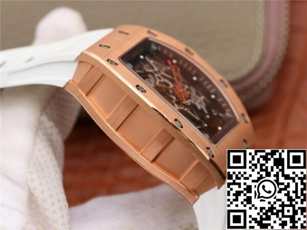 5 63 ffb0c6a6 e977 4eb8 96fb 60007281a0d6 Richard Mille RM035 Americas KV Factory 1:1 Best Edition rózsaarany fehér szíjjal