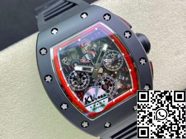 5 64 6ddc5046 8295 42df b60c 8a92b8a31e77 Richard Mille RM011 1:1 Beste Edition KV Factory Keramik Schwarzes Armband