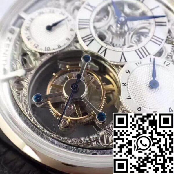 5 698 Zenith EP Calender Skeleton Tourbillon RG/LE 1:1 Best Edition Swiss Tourbillon