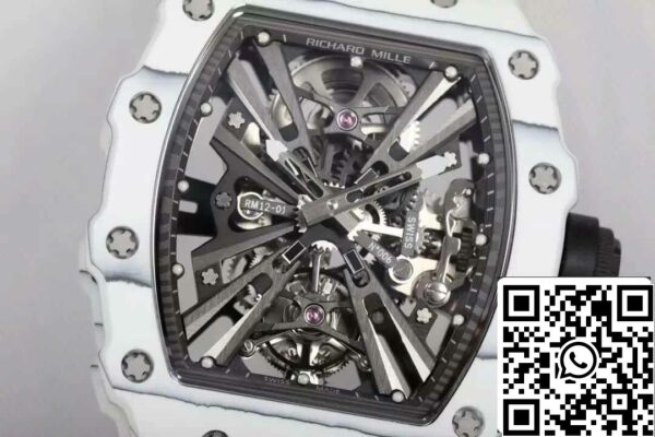 5 69 73114ef7 332d 4b3c bbb9 02a859b5f56d Richard Mille RM12-01 Tourbillon 1:1 Best Edition RM Factory Svart gummirem