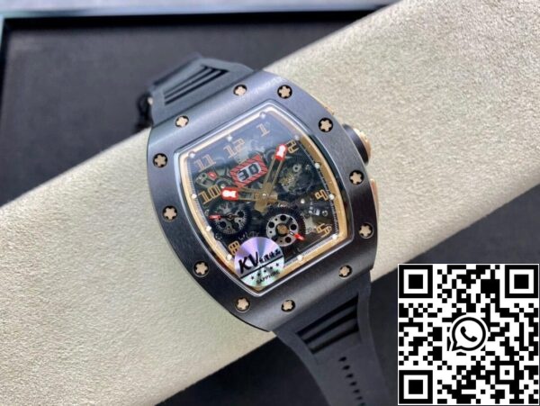 5 69 97f110a7 2ad8 4e29 9ae4 2d73fd2d077c Richard Mille RM011 1:1 Best Edition KV Factory Quadrante scheletrato in ceramica