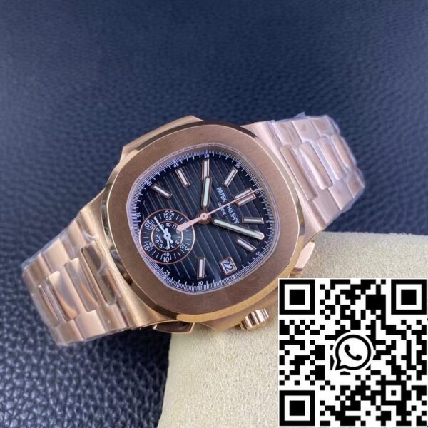 5 6 e46084bb 8f67 4540 bd7c 0f780fdadcb2 Patek Philippe Nautilus 5980/1R-001 1:1 Best Edition 3K Factory V2 Svart urtavla