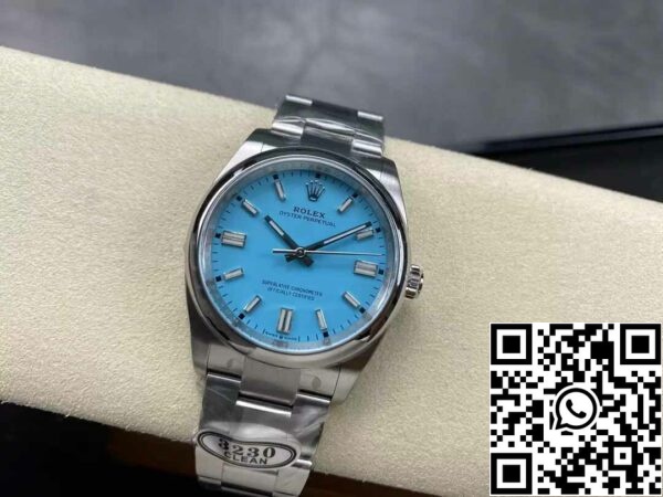 5 74 8ab2e3ea a0b9 4ab1 b7e7 a01032429891 Rolex Oyster Perpetual M126000-0006 36MM 1:1 Best Edition чистый завод бирюзовый синий циферблат