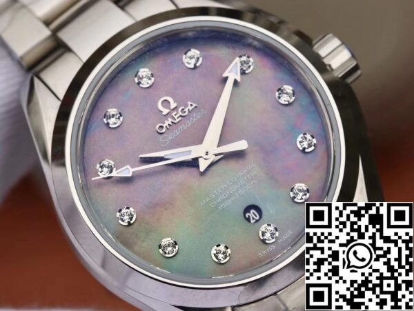 5 74 ba67dfae f1b1 4c44 a934 16b4ae225a17 Omega Seamaster 231.10.34.20.57.001 Aqua Terra 150M 1:1 Best Edition 3S Factory Fritillaria Quadrante di diamanti