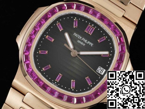 5 76 acb897fd be96 4a34 84f6 14ee57deb680 Patek Philippe Nautilus 5711 1:1 Mejor Edición GR Fábrica Oro Rosa Bisel Diamante