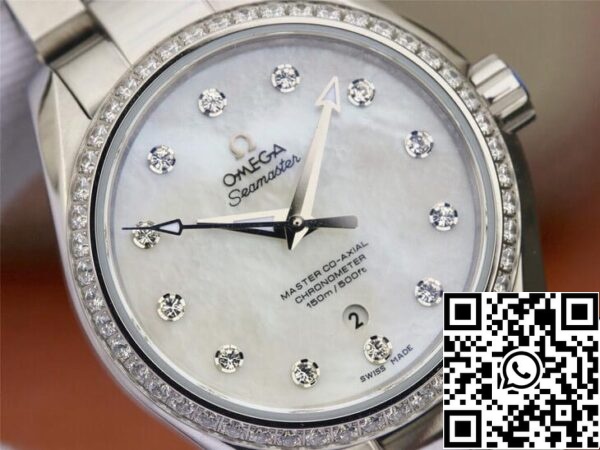 5 77 5202bbd7 844e 467f 91b3 44920c59cc2c Omega Seamaster 231.15.34.20.55.002 Aqua Terra 150M 1:1 Best Edition 3S Gyári gyémánt számlappal