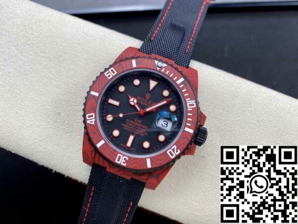 5 77 52dced63 b1e9 418e 9ed7 437748d87c9b Rolex Submariner 1:1 Best Edition VS Factory Cassa in fibra di carbonio rossa