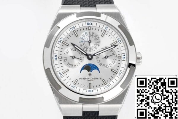 5 78 08b40449 f252 44cd aa4a 00256c3b02a1 Vacheron Constantin Overseas 4300V 1:1 Best Edition 8F Factory V2 Sølvfarvet hvid urskive