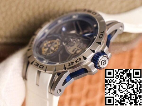 5 78 be602f26 b1b2 4a61 a538 e5ab5f746053 Roger Dubuis Excalibur RDDBEX0622 Tourbillon JB Factory 1:1 Mejor Edición Esfera Hueca Azul Suizo RD505SQ