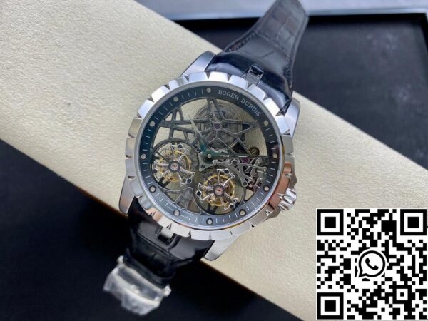 5 79 16e171a8 dbb1 46b2 8d5e 9dc532d88303 Roger Dubuis Excalibur RDDBEX0396 1:1 Best Edition YS Factory Skeleton Double Tourbillon Dial