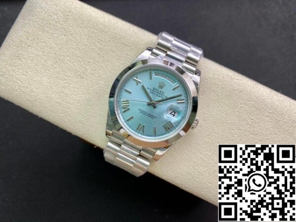 5 7 ba1d54f7 7a48 4f6b acca fa14dc8a90ff Rolex Day Date M228206-0044 1:1 Best Edition EW Factory Ice Blue Dial