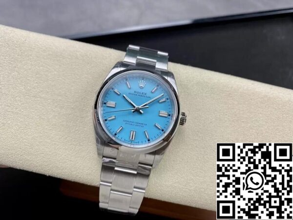 5 7 f1dc9521 7261 45c4 bdf2 6f078ccd771e Rolex Oyster Perpetual M126000-0006 36MM 1:1 Best Edition VS Factory Cadran bleu turquoise