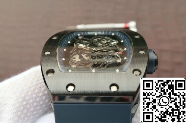 5 81 02b6a2aa 4374 4ed0 9f1c d521ffc5dd82 Richard Mille RM055 1:1 Best Edition KV Factory Mörkblå rem