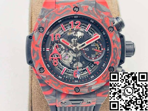 5 82 c828b87a c79e 4108 9950 006c547be914 Hublot 빅뱅 411.QV.1123.NR.OVK21 1:1 베스트 에디션 HB 팩토리 카본 파이버 레드 케이스