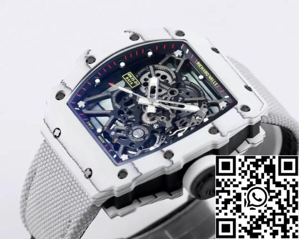 5 83 b556cf5a 896e 4fb2 bbfb 9ced82fb4532 Richard Mille RM35-01 1:1 Best Edition BBR Factory Cassa in fibra di carbonio bianca