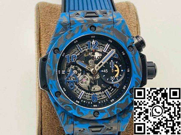 5 84 2218b697 2854 42fb 8a51 44457400affb Hublot BIG BANG 1:1 Best Edition HB Factory Carbon Fiber Blue Case