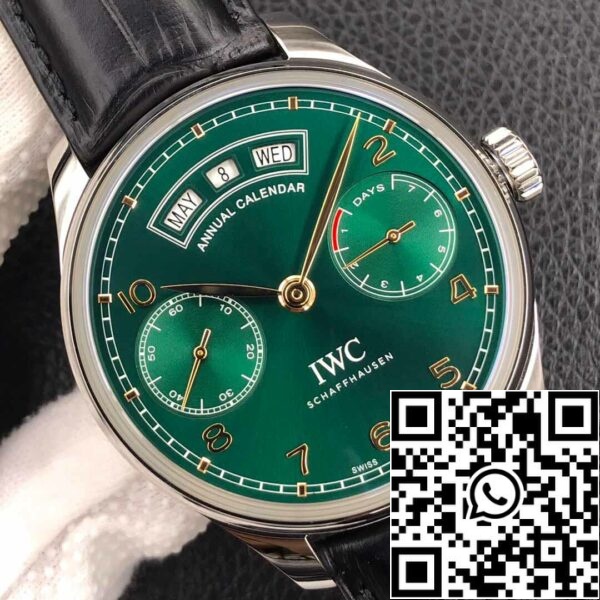 5 84 a7d46358 ec41 40a7 8565 0802ea785da3 IWC Portugieser IW503510 1:1 Best Edition ZF Factory Green Dial