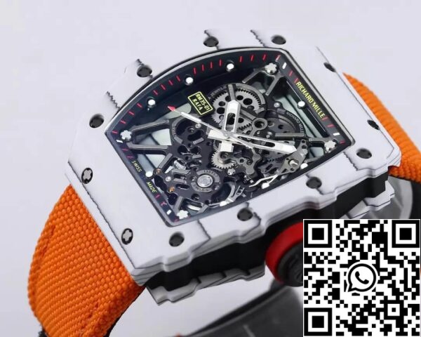 5 85 ef2ed23a 5258 4297 a30e 26a20bb82617 Richard Mille RM35-01 1:1 Best Edition BBR Factory Оранжевый ремешок