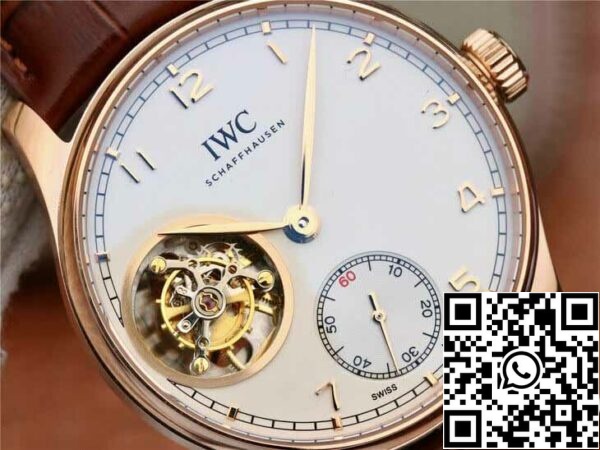 5 86 c728934a e74a 419a b8cb 4cf760b4f786 IWC Portugees Tourbillon IW546302 1:1 Beste Editie ZF Fabriek Zilveren Wijzerplaat