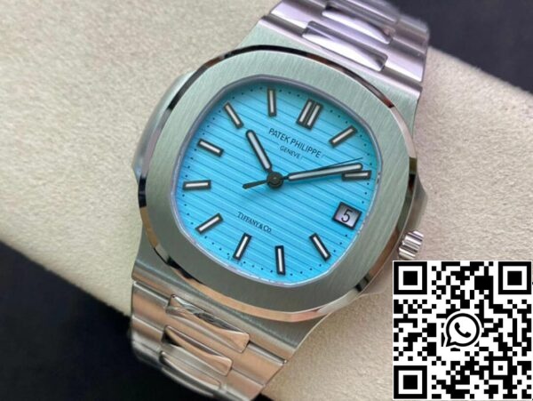 5 88 c2c5af39 2313 4c24 8f92 b402d7a8613d Patek Philippe Nautilus 5711/1A-018 170º Aniversário 1:1 Melhor Edição PPF Fábrica Mostrador Azul Tiffany