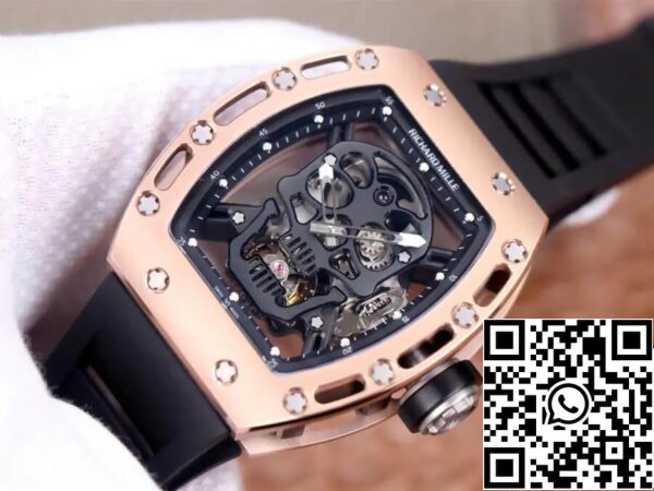 5 8 b544b63a 5f16 4d0c aa7e 6bfc93a5daaa Richard Mille RM52-01 Tourbillon 1:1 Best Edition JB Factory Cassa in oro rosa