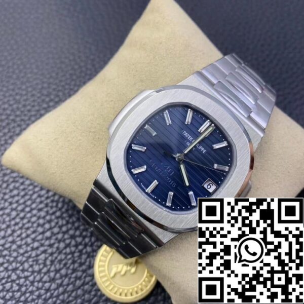 5 90 Patek Philippe Nautilus 5711/1P 40th Anniversary 1:1 Best Edition PPF Factory Blå urtavla