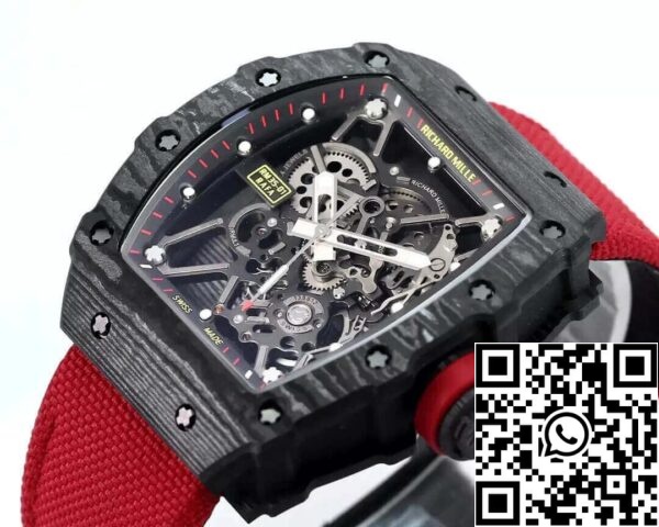 5 90 955c6968 1942 4967 a407 cab339799692 Richard Mille RM35-01 1:1 Meilleure édition BBR Cadran squelette d'usine