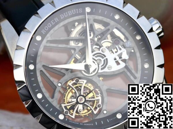 5 91 29c3fc6f 890d 4732 9df4 1f4e066343fe Roger Dubuis Excalibur RDDBEX0393 1:1 Mejor Edición JB Factory Tourbillon Esqueleto Esfera