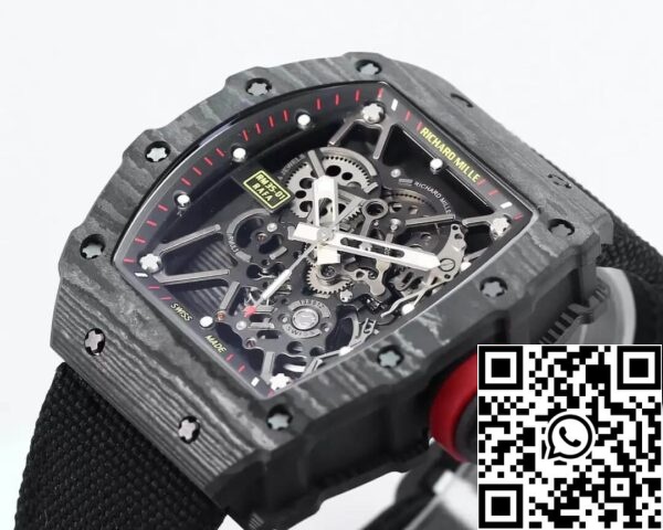 5 91 380bf0eb 9f69 48a4 b514 a3d59f61b3e9 Richard Mille RM35-01 1:1 Best Edition BBR Fabriek Zwart Koolstofvezel Kast