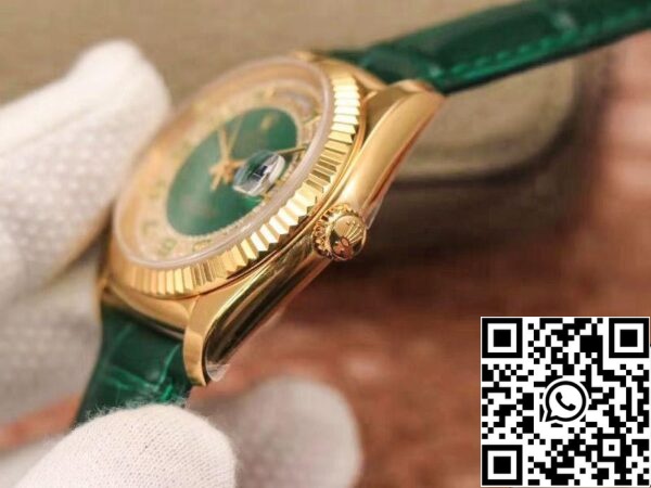 5 92 Rolex Day-Date 118138 1:1 Best Edition groene wijzerplaat met diamanten Zwitserse ETA2836