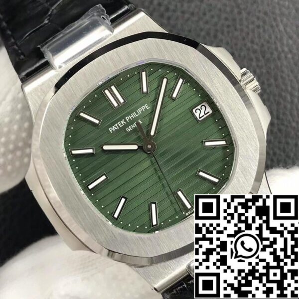 5 93 Patek Philippe Nautilus 5711/1A-014 1:1 Best Edition 3K Factory Oliivinvihreä kellotaulu