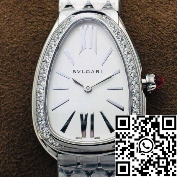 5 95 450aca56 2966 4baa b502 4c8fe094b37f Bvlgari Serpenti 103361 1:1 Best Edition BV Factory Hopea Valkoinen Dial