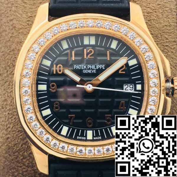 5 98 e80b3397 a2e9 4957 960e 6801c575d20b Patek Philippe Aquanaut 5067A Quartz Movement 1:1 Best Edition PPF Factory rózsaarany fekete számlapja