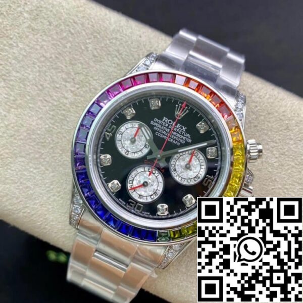 5 9 79301939 d730 4ea1 a9c0 a919dfb663ca Rolex Daytona 116599 RBOW 1:1 Best Edition TW Factory Quadrante Nero