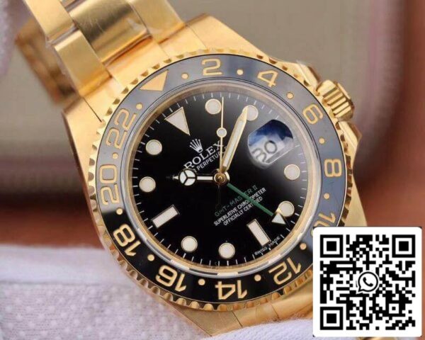 5 48fb99db 4b19 40a3 b7fe 75d36c7a987a Rolex GMT Master II 116718 40mm EW Фабрика 1:1 Най-доброто издание швейцарска ETA2836 черен циферблат