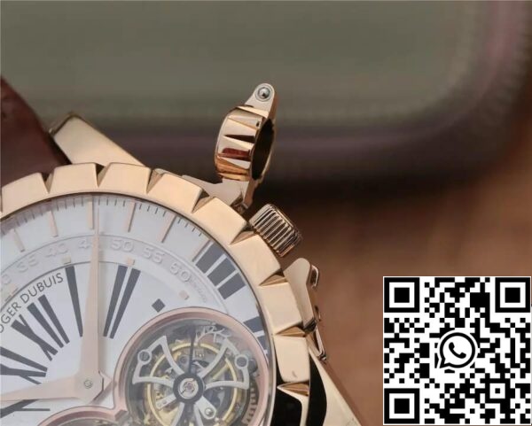 6 102 d7c068ad ffe1 4b79 92cd 96b0f5aba28e Roger Dubuis Excalibur RDDBEX0249 1:1 Best Edition JB Factory Tourbillon Λευκό καντράν