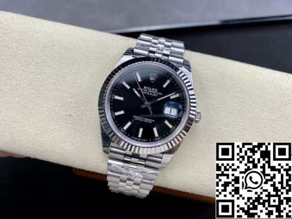 6 108 Rolex Datejust M126334-0018 1:1 Best Edition VS Factory Svart urtavla