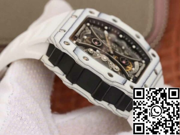 6 108 e3eb0d69 9e9d 48d0 b672 451bd28fa32c Richard Mille RM53-01 1:1 Best Edition KV Factory White TPT Carbon Fiber