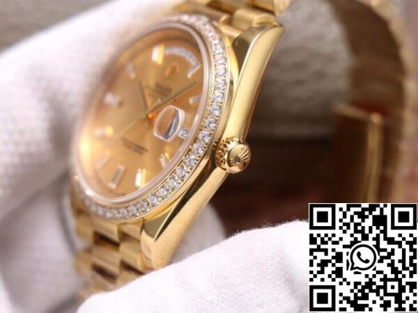 6 10 ed6d62d8 81fe 4631 aaf9 0619aac63ff9 Rolex Day Date M228348RBR-0002 1:1 Best Edition EW Factory Quadrante champagne