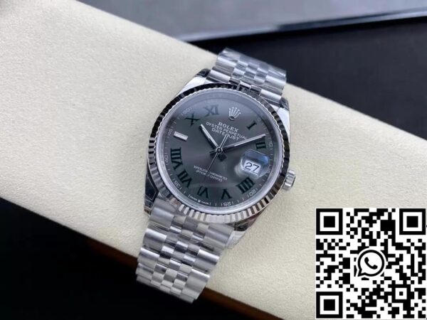 6 110 Rolex Datejust M126234-0045 36MM 1:1 Най-добро издание VS Фабрика сив набиране