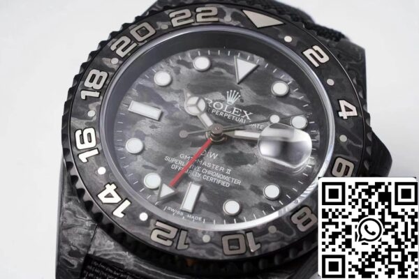 6 112 f5b671d3 e64e 4959 a0de 9ac857e7197e Rolex GMT-MASTER II Diw 1:1 Best Edition Carbon Fiber Musta kangas hihna