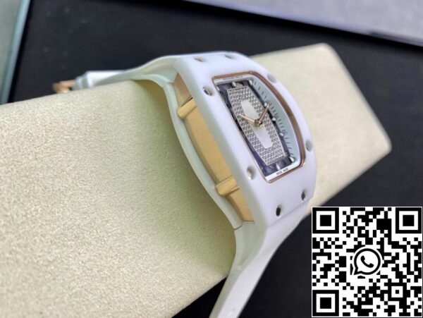 6 115 e0565aa1 f72d 43dc 8e2c 3c4c1d99a825 Richard Mille RM 07-01 1:1 Mejor Edición RM Factory Cerámica Blanco Correa