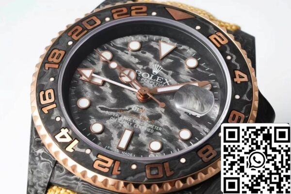 6 116 4a7279ca 06fb 4ecd 8336 6517f6754dc2 Rolex GMT-MASTER II Diw 1:1 Best Edition Brązowy pasek materiałowy