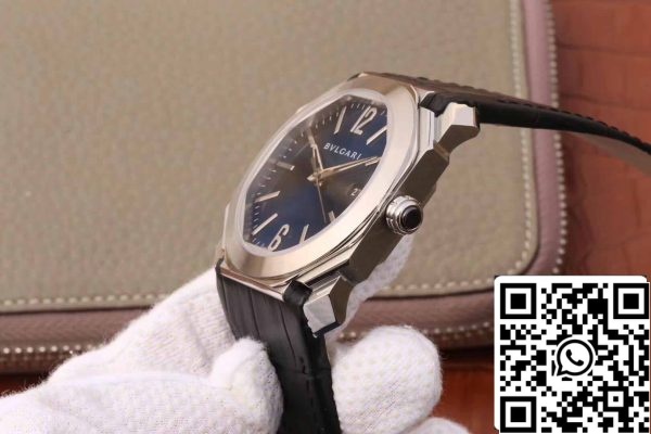 6 11 4cf10ca5 8c58 47b6 b338 6294fef20b19 Bvlgari Octo 102429 BGO38C3SLD 1:1 най-добро издание тъмно син циферблат