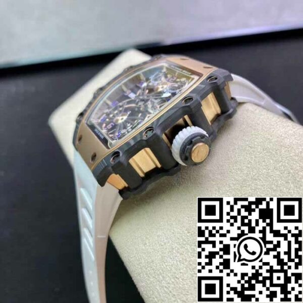 6 11 9c7a243d 7e05 45ee 8000 b7d3f06d04f5 Richard Mille RM21-01 1:1 Mejor Edición RM Factory Tourbillon Esqueleto Esfera Blanco Correa